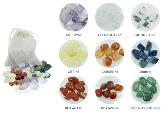 The nine crystals inside SlimCrystal